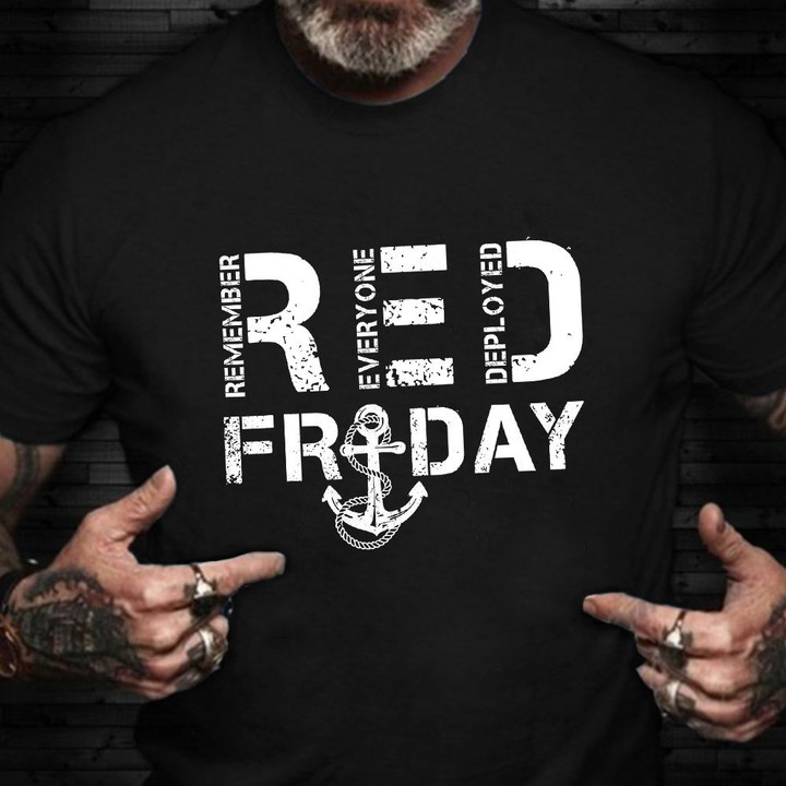 Red Friday Navy Shirt Memorial Navy Veteran T-Shirt Patriotic Gifts For Veterans