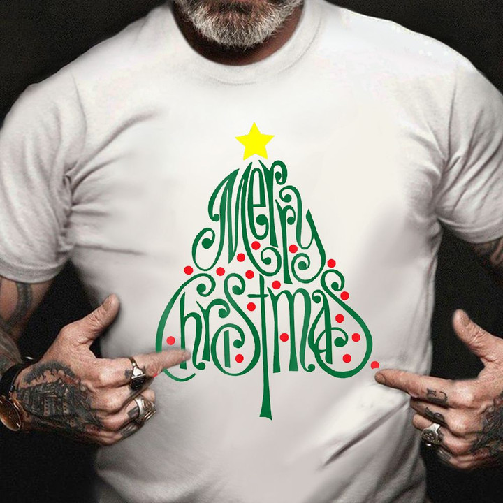 Merry Christmas Shirt Mens Womens Christmas T-Shirt best Xmas Gift Ideas 2021