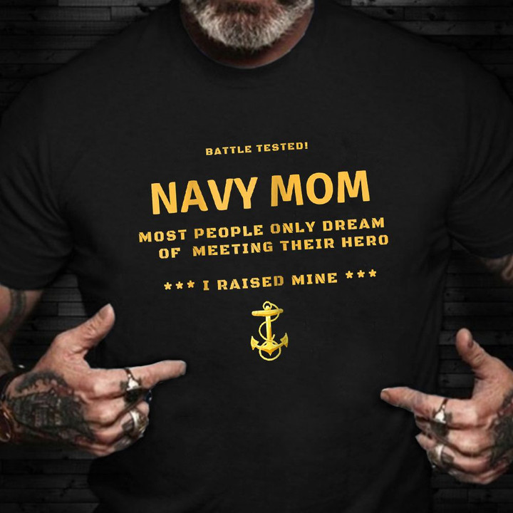 Navy Mom Shirt Proud Mom Of A Navy Sailor T-Shirt USN Mother Gift Ideas