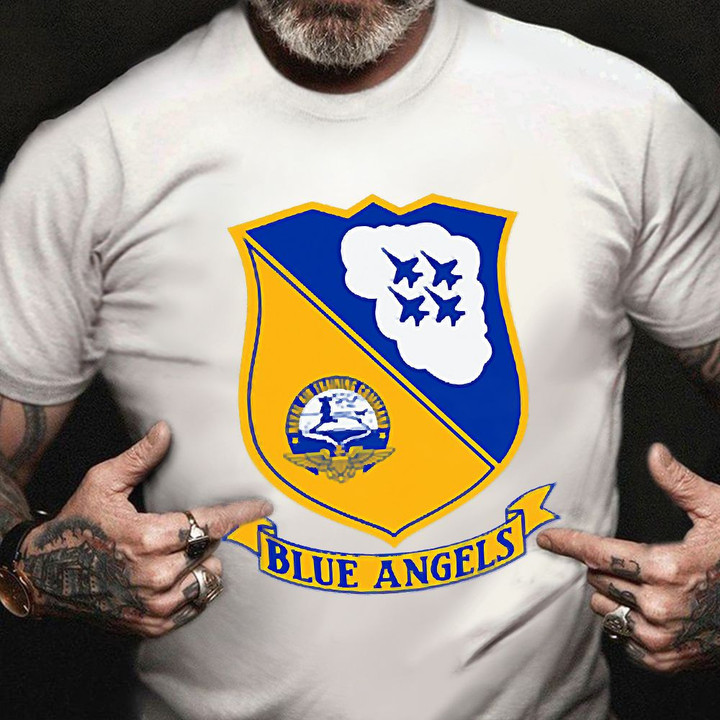 Navy Blue Angels Shirt Marine Corps Veteran T-Shirt Military Gifts For 2021