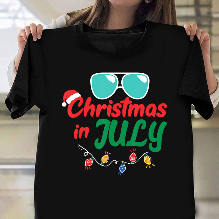 Christmas In July T-Shirt Summer Vacation Target Christmas Shirts Xmas Gifts For 2021