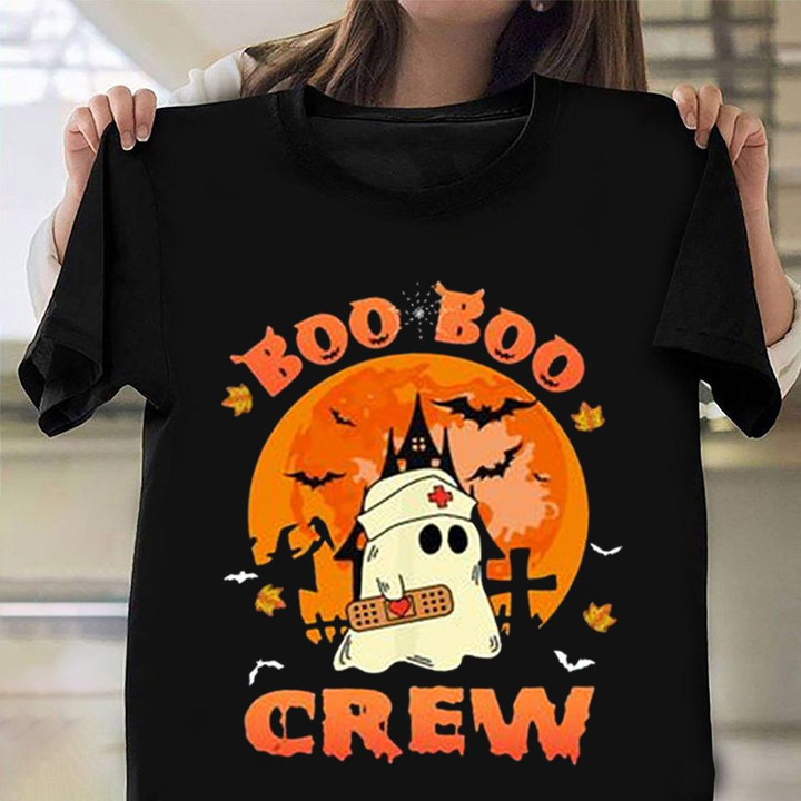 Boo Boo Crew Shirt Nurse Ghost Halloween T-Shirt Presents For Nurses