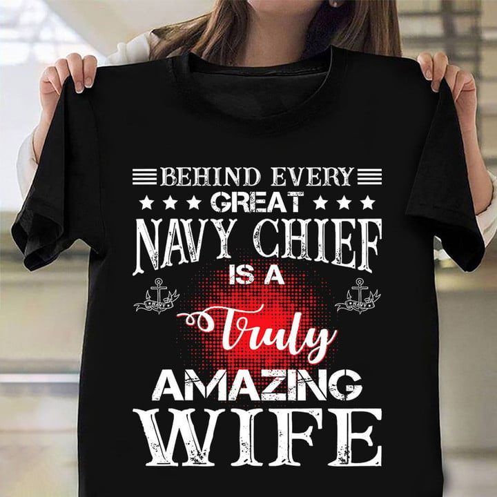 A Truly Amazing Wife Shirt Navy Veterans Day Pride Merch 2021 Navy Chief Gift