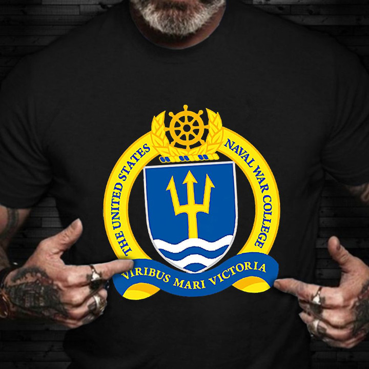 Naval War College Shirt Navy Emblem Military Graduate Pride T-Shirt Gifts For Deployment