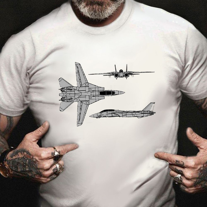 F-14 Tomcat Shirt Supersonic Fighter Jets Naval T-Shirt Military Mom Gifts