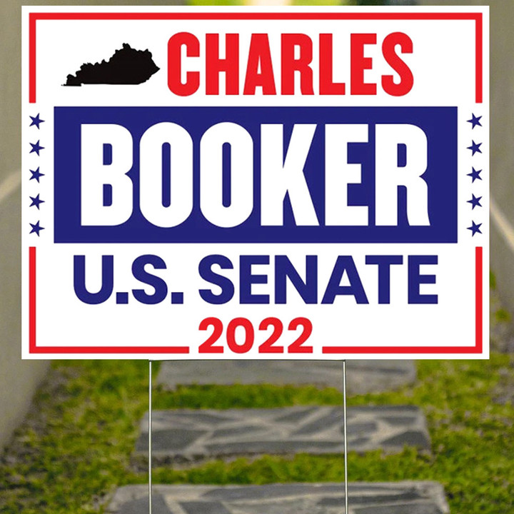 Charles Booker Yard Sign Charles Booker For U.S Senate 2022 Political Yard Sign