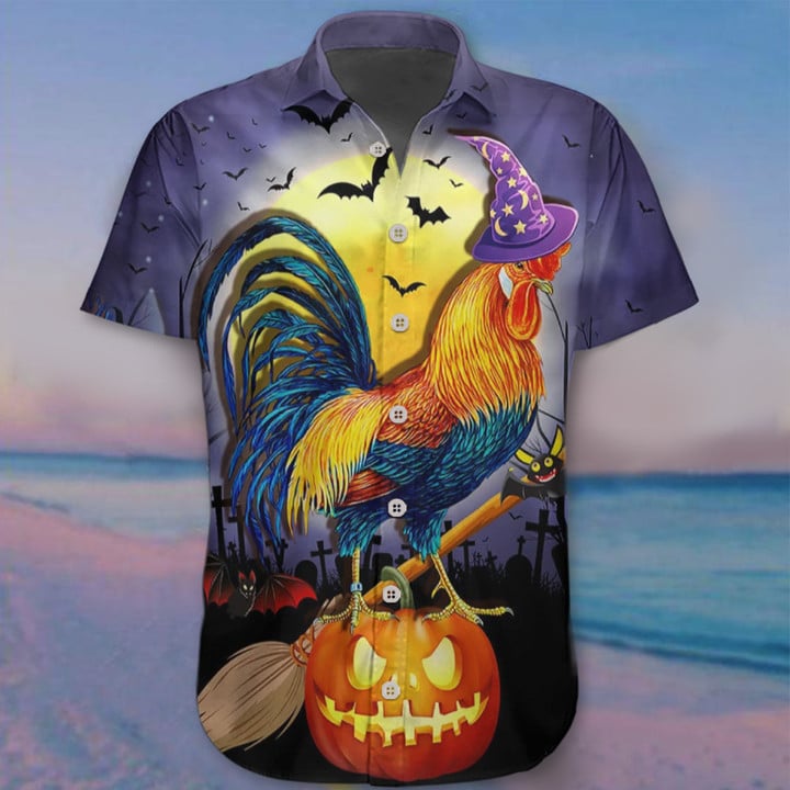 Rooster Halloween Hawaii Shirt Rooster Chicken Halloween Shirts Ideas Gifts For Him