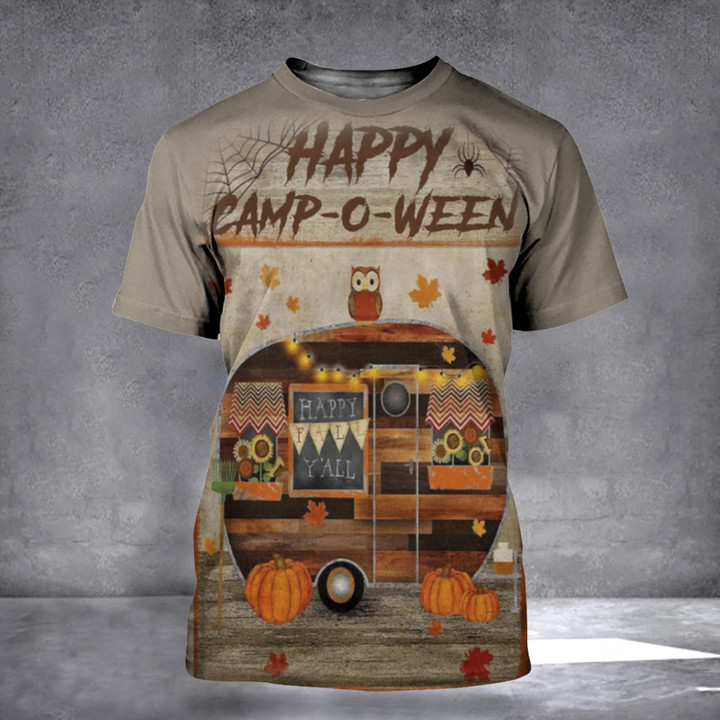 Camping Happy Campoween Shirt 2022 Halloween Campers T-Shirt Gifts For Friends