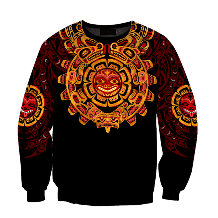 The Sea Serpent Northwest Pacific Printed Hoodie Haida Art Clothing