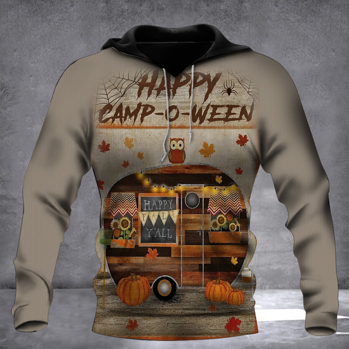 Camping Happy Campoween Hoodie 2022 Halloween Campers Clothing Gifts For Friends