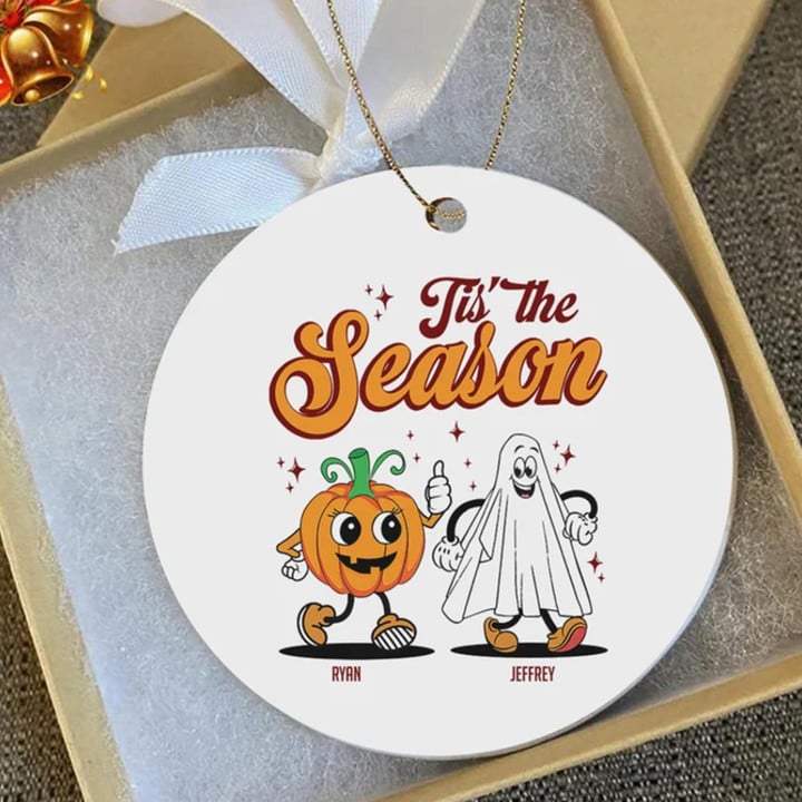 Custom Tis The Season Halloween Ornament