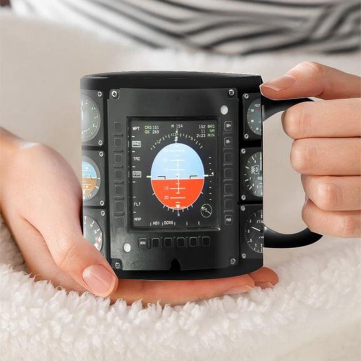 Flight Mode Annunciator Mug Airplane Lover Best Coffee Mugs Gifts For Pilots