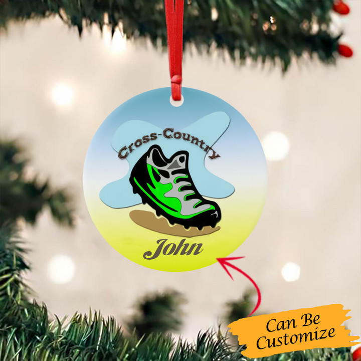 Personalized Cross Country Ornament Xc Cross Country Runner Christmas Ornament