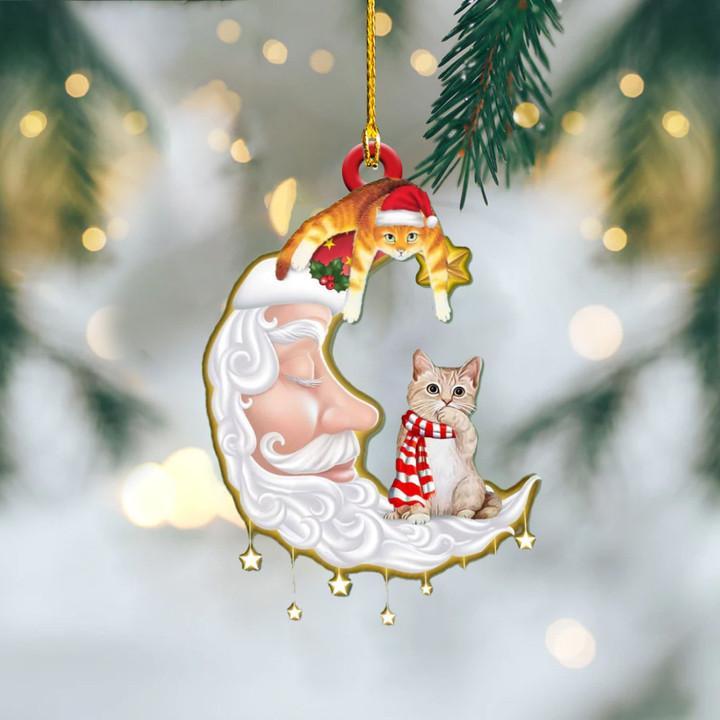 Cat Christmas Ornament Cute Adorable Cat Christmas Tree Ornaments Decoration Gift