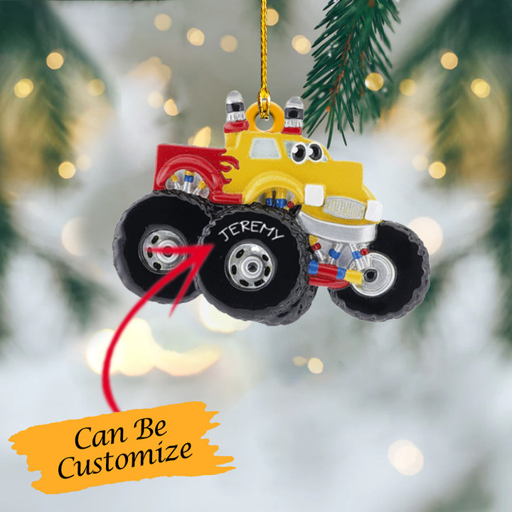 Personalized Monster Truck Christmas Ornament Monster Jam Ornaments For Tree