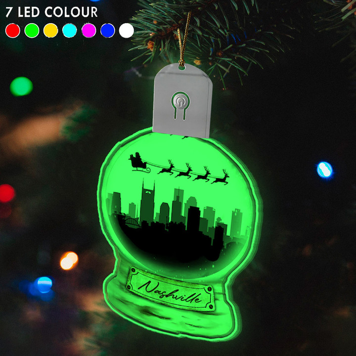 Nashville Light Up Christmas Tree Ornament 2022 Led Christmas Ornaments