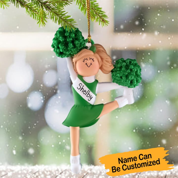 Custom Cheer Ornament Personalized Cheer Christmas Ornaments Gifts For Cheerleader