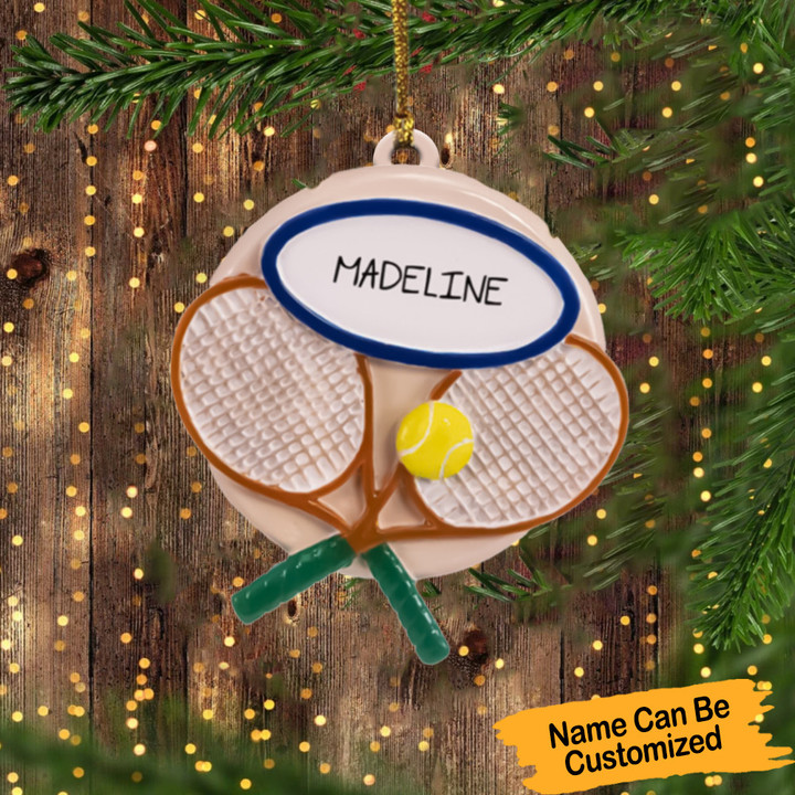 Personalized Tennis Christmas Ornament 2022 Christmas Tennis Ornaments Decoration Gift Ideas