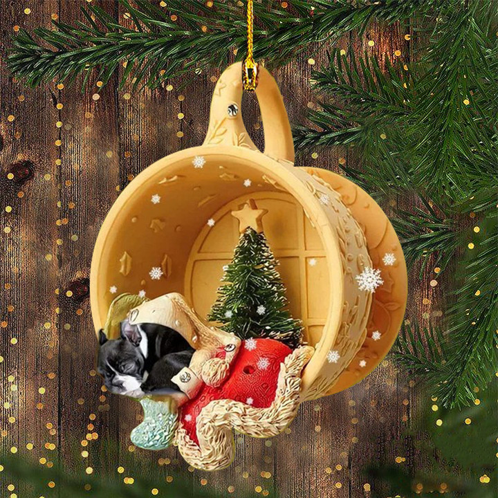 Boston Terrier Christmas Ornament Dog Xmas Ornament Tree Decorations 2022 Xmas Presents