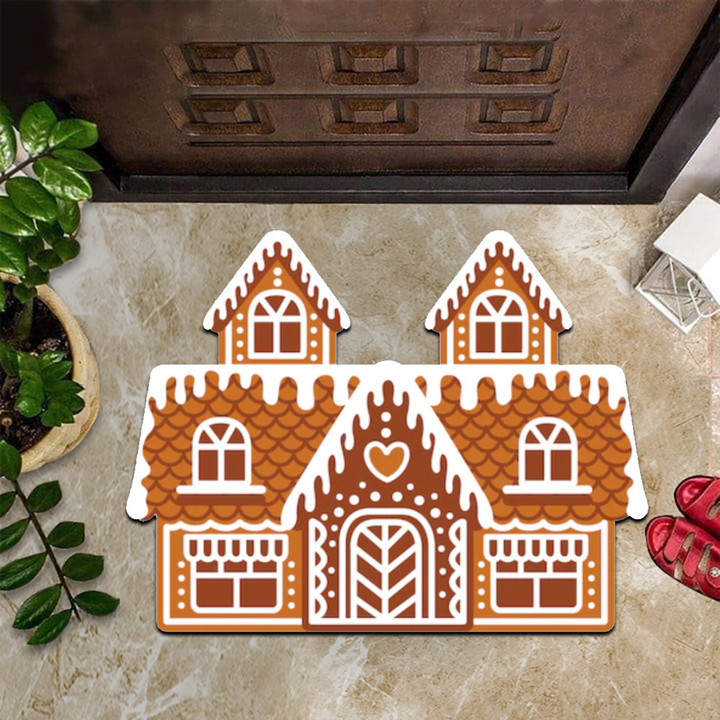 Gingerbread Doormat Gingerbread House Doormat Home Floor Decoration