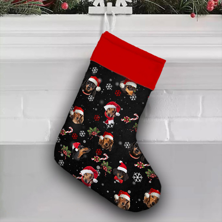 Dachshund Face Christmas Stockings Home Decorations Cute Xmas Stockings Best 2021 Gift Ideas
