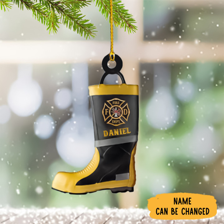 Custom Firefighter Ornament Personalized Fire Department Ornaments Decoration Gift Ideas