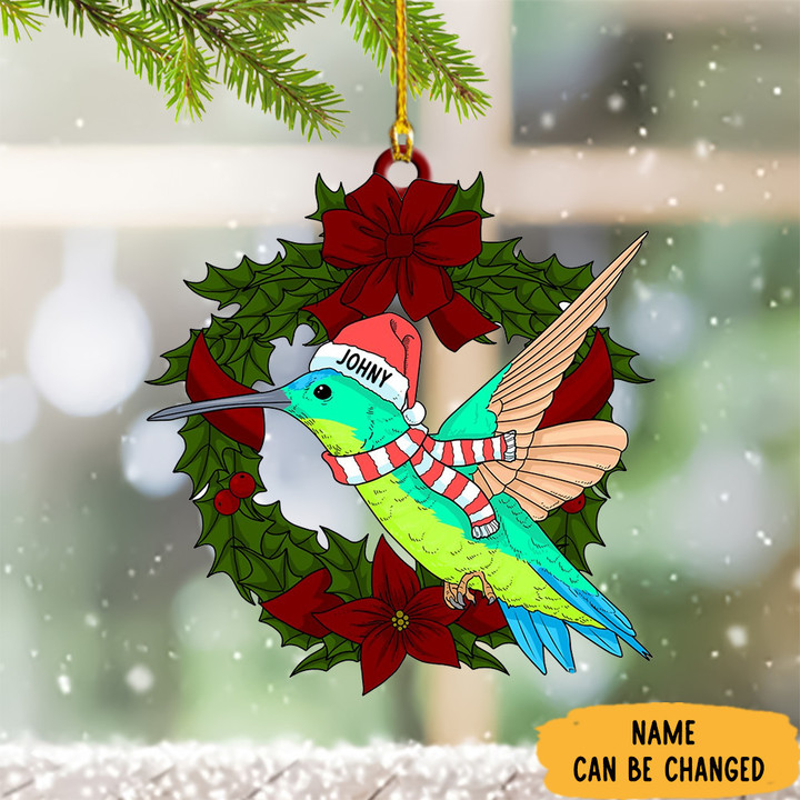Custom Hummingbird Christmas Ornament Hummingbird Hanging Ornament Gift