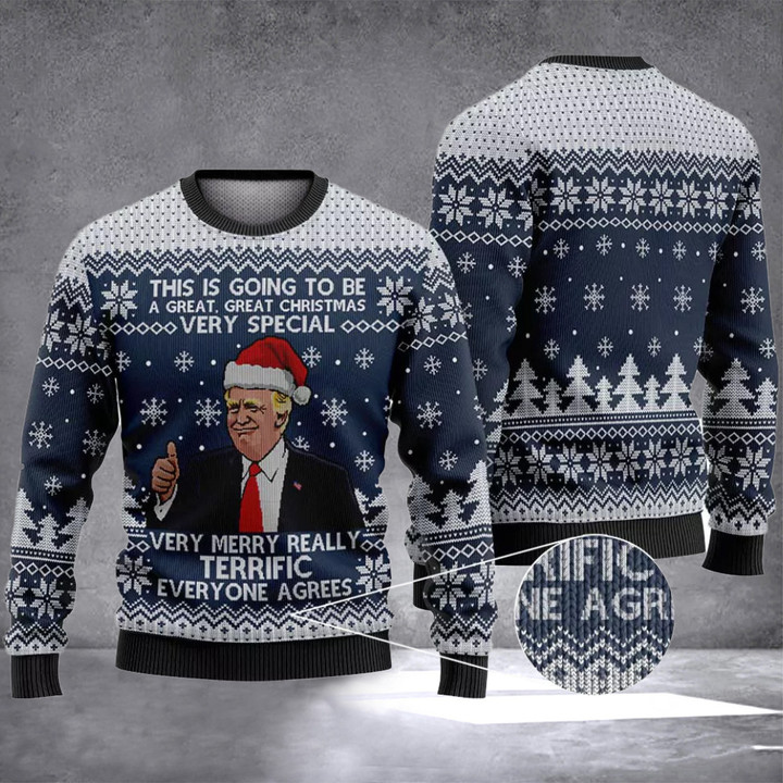 Donald Trump Funny Christmas Sweater Donald Trump Christmas Sweater For Men Women