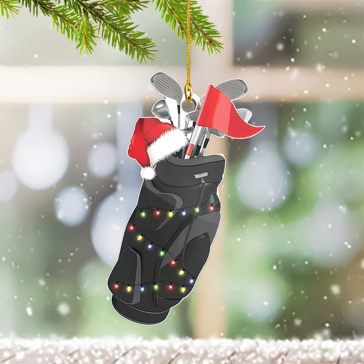 Golf Ornament Golf Bag Christmas Ornament 2022 Decoration Gift Ideas