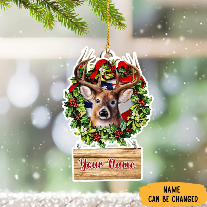 Personalized Hunting Ornament Deer Hunting Christmas Ornament Best Gifts For Hunter