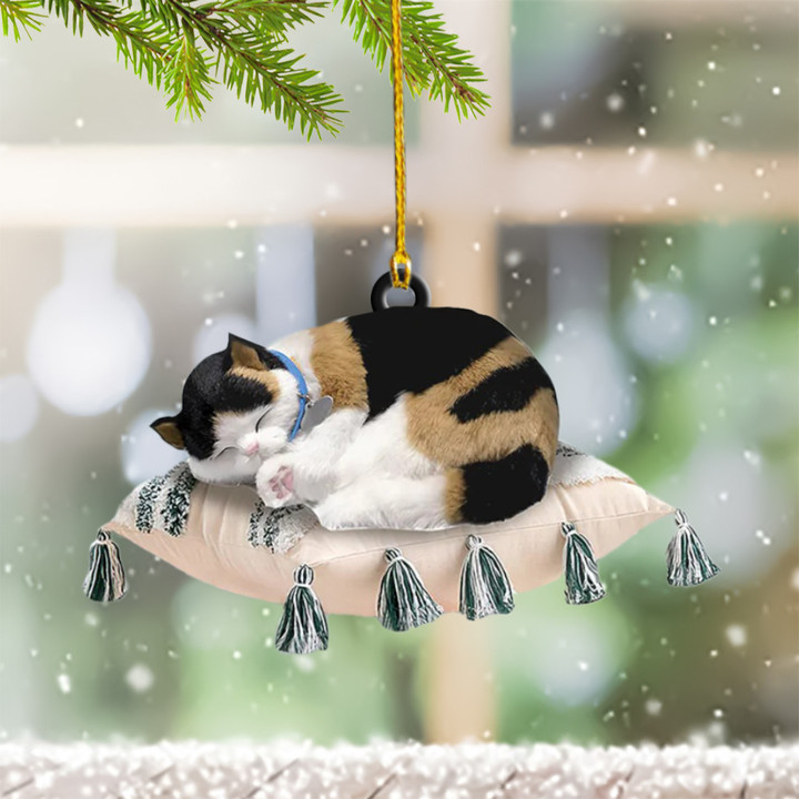 Cat Christmas Ornament Natural Christmas Tree Decorations Cat Lovers Gift