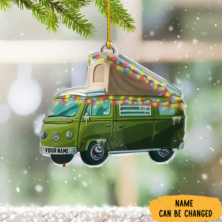 Personalized Camping Ornament Camper Christmas Ornaments Decorations