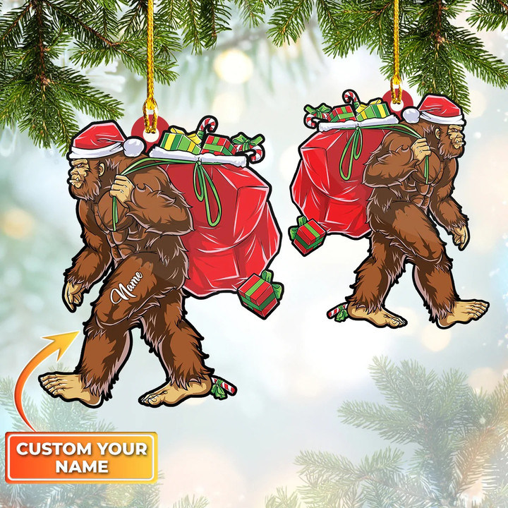Personalized Bigfoot Christmas Ornament Bigfoot Christmas Tree Ornament 2022