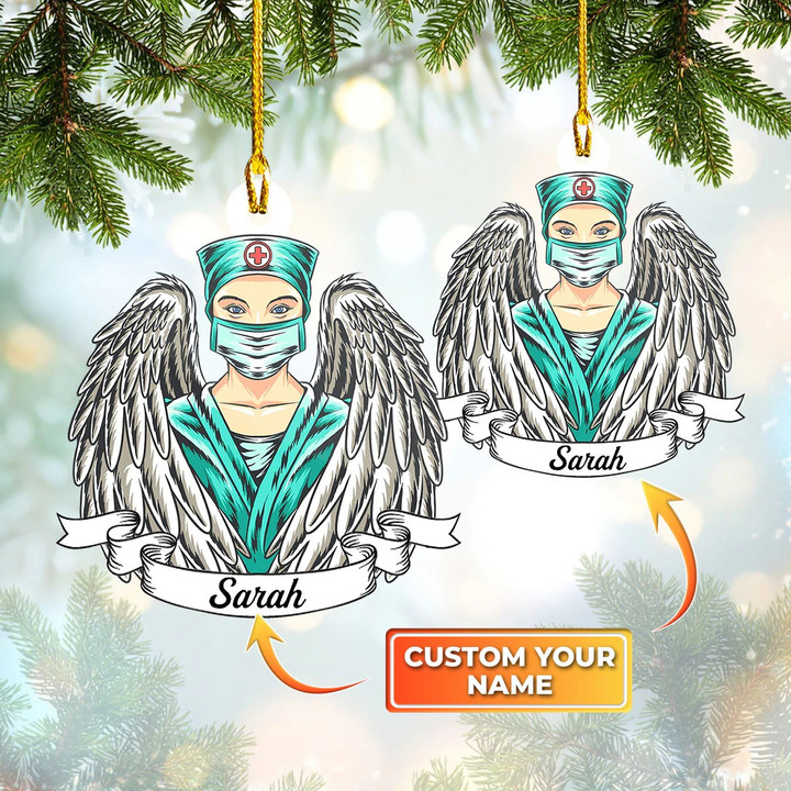 Personalized Nurse Ornament 2022 Christmas Ornament For A Nurse Decoration Gift Ideas
