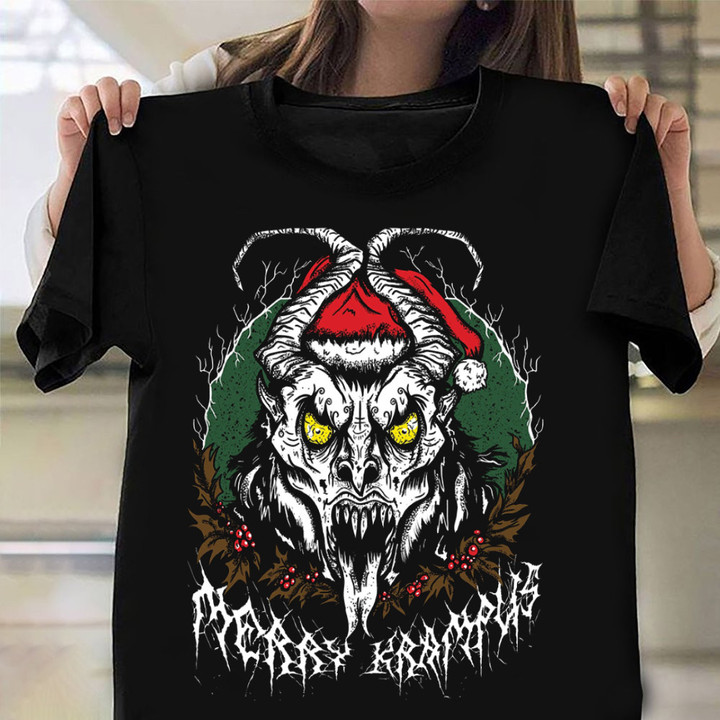 Merry Krampus Christmas Shirt Holiday Xmas Krampus Movie T-Shirt Apparel
