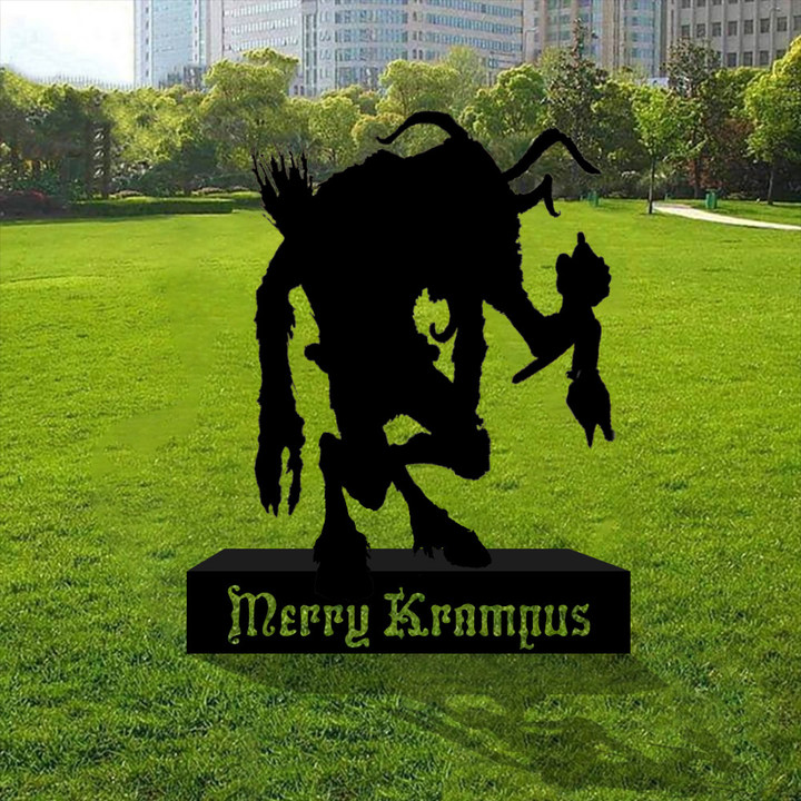 Merry Krampus Yard Sign Krampus Movie Merch Christmas Outdoor Decorations