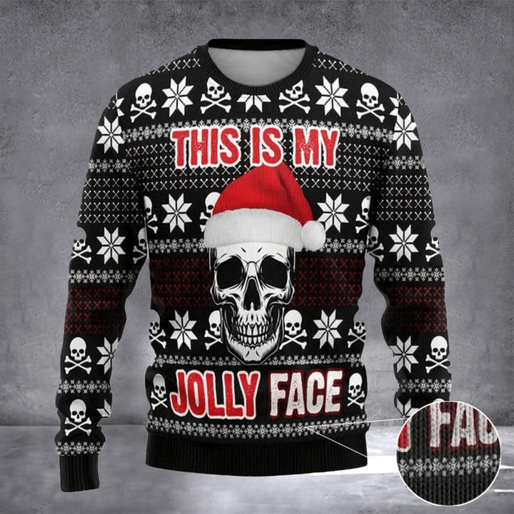 Skeleton Merry Creepmas Ugly Christmas Sweater Funny Skeleton Scary Christmas Sweaters