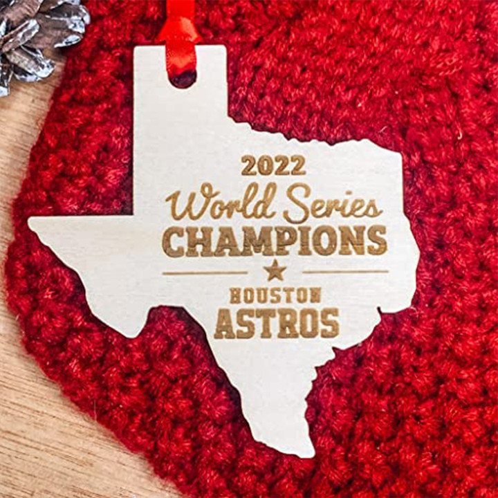 Houston Astros 2022 World Series Champions Texas Ornament For Fans Houston Astros Ornament