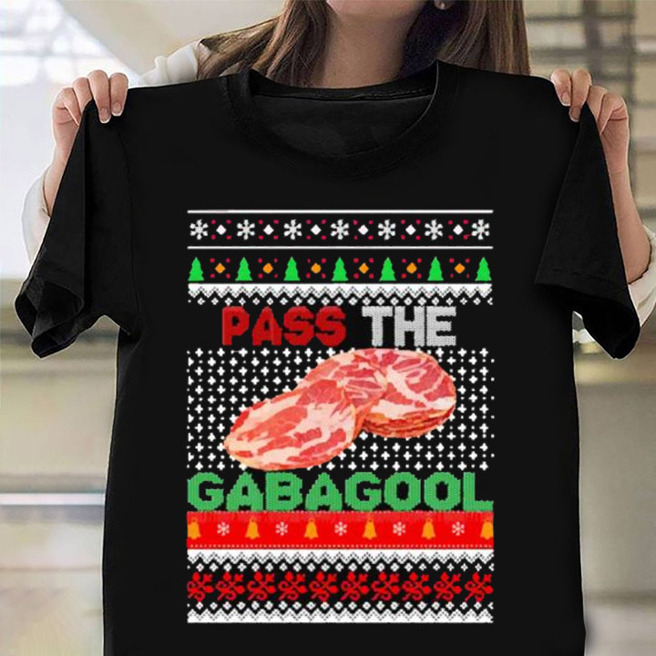 Pass The Gabagool Christmas T-Shirt Funny Xmas T-Shirt Men Women Gifts
