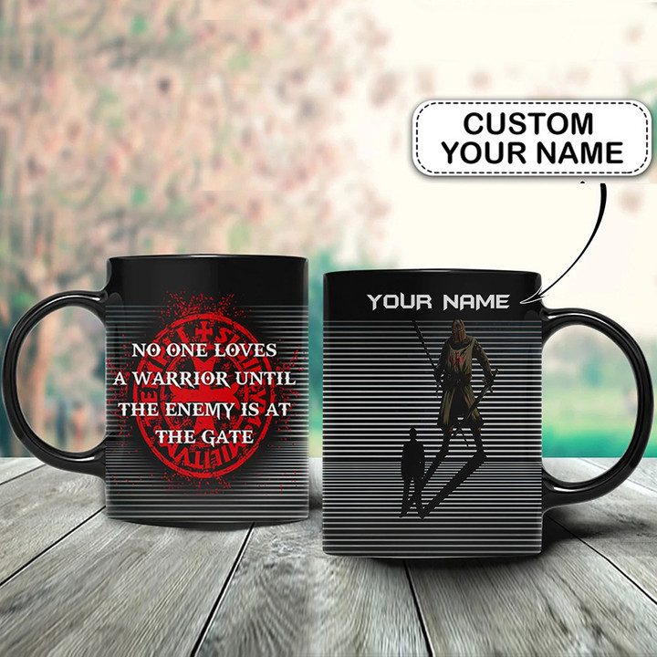 Personalized No One Loves A Warrior Until The Enemy Is At The Gate Mug Viking Coffee Mugs