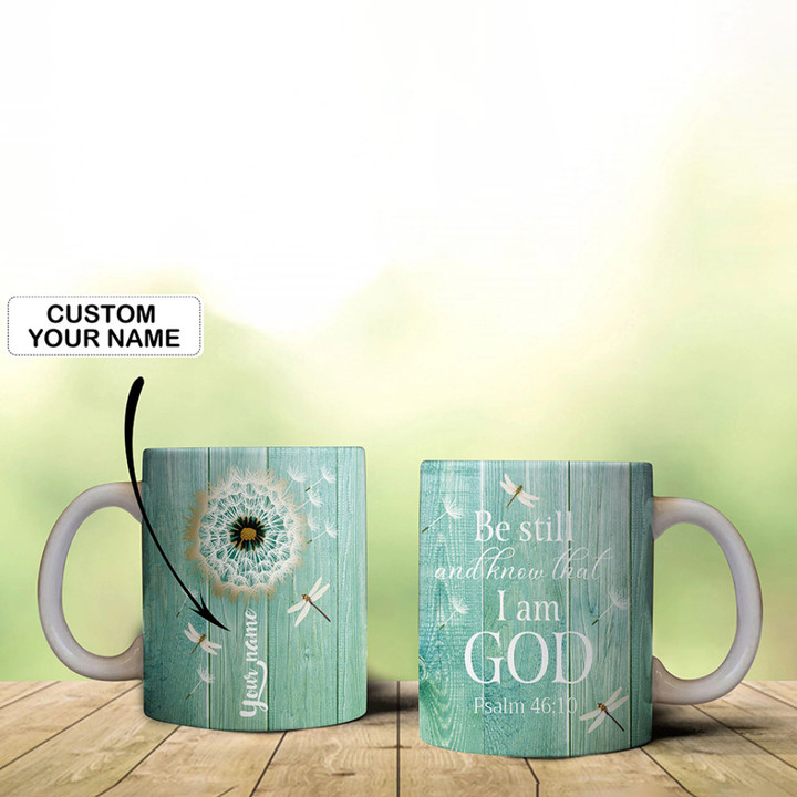 Custom Be Still And Know That I Am God Psalm 46:10 Mug Scripture Coffee Mugs Presents