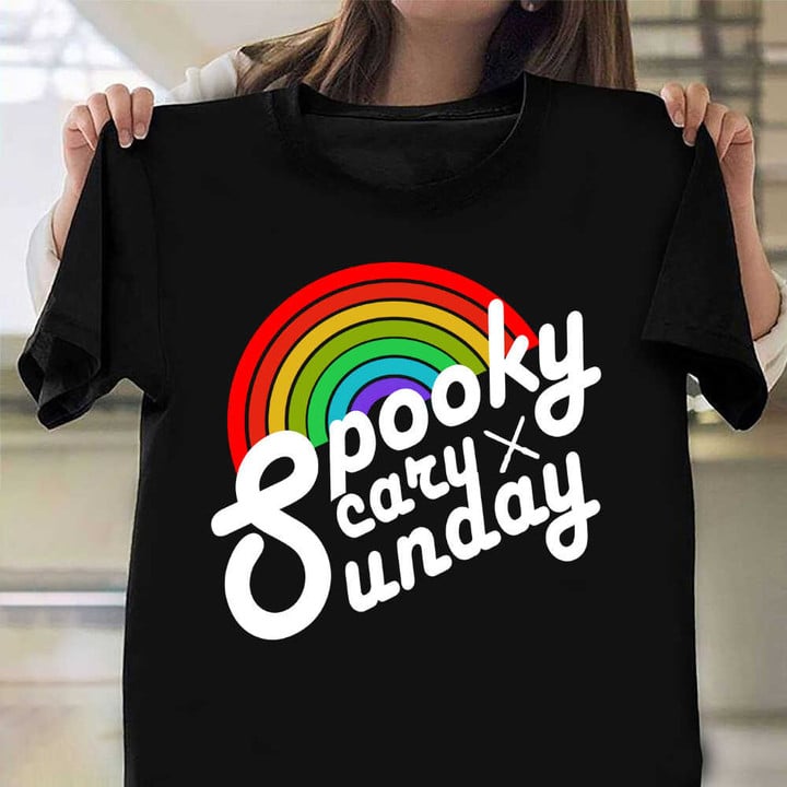 Spooky Scary Sunday Shirt Rainbow Spooky Scary Sunday Clothing Merch