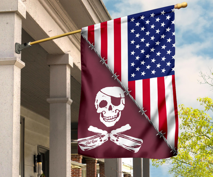 American Mississippi State Pirate Flag Old Row Maroon Pirate Flag Outside Decor