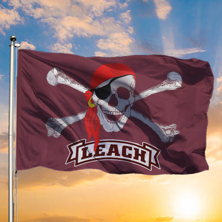 Mike Leach Flag Mississippi State Pirate Flag Maroon Pirate Flag Unique Football Gifts