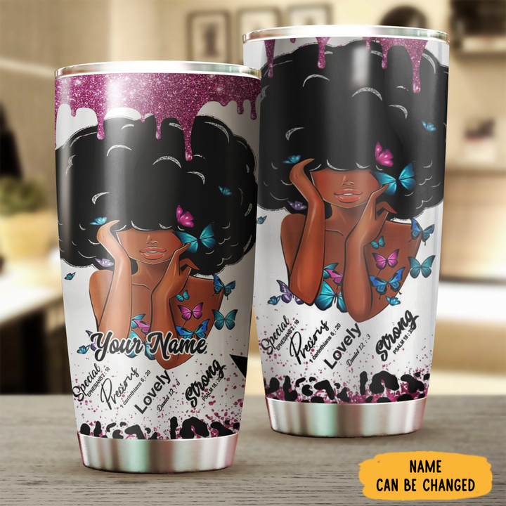 Personalized Black Queen Special Precious Lovely Strong Tumbler Gifts For Black Girlfriend