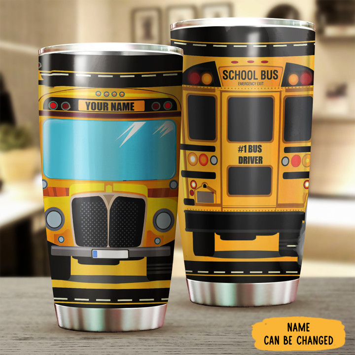 Personalized Bus Driver Tumbler School Bus Driver Tumbler Gifts For Him