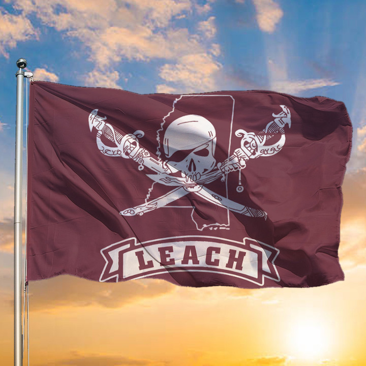 Ms State Pirate Flag Skull And Crossbones Flag Outdoor Decor For Front Of House