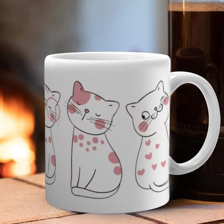 Cat Mug Cute Adorable Cat Coffee Mugs Birthday Gift For Girlfriend