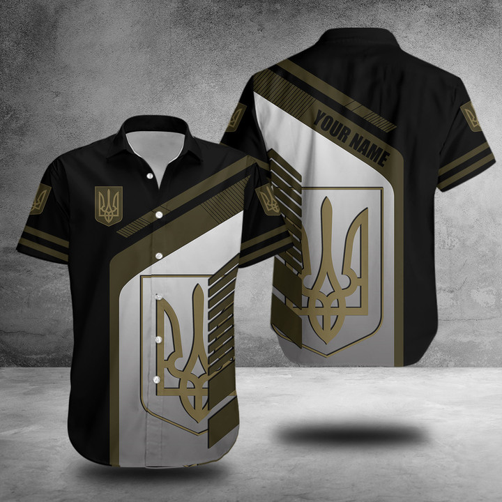 Personalized Trident Ukraine Symbol Hawaii Shirt Stand With Ukraine Clothing Gift
