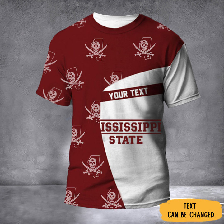 Custom Mississippi State Pirate Shirt Mike Leach Pirate Merch Football Gifts